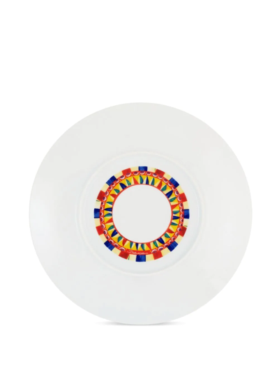 Dolce & Gabbana Archive-print Charger Plate In Yellow