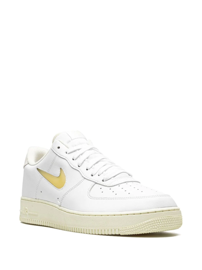 Shop Nike Air Force 1 Low Jewel "white/pale Vanilla" Sneakers