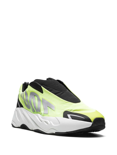 Shop Adidas Originals Yeezy Boost 700 Mnvn Laceless "phosphor" Sneakers In Green