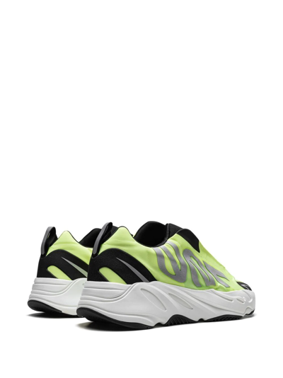 Shop Adidas Originals Yeezy Boost 700 Mnvn Laceless "phosphor" Sneakers In Green