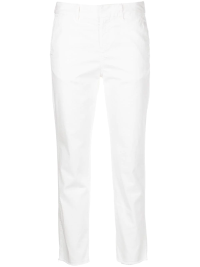 Shop Nili Lotan Montauk Slim-fit Trousers In White