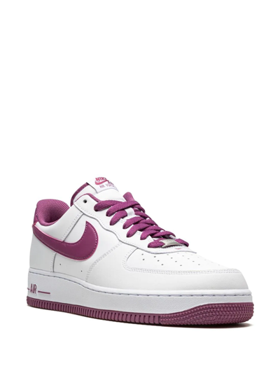 Shop Nike Air Force 1 '07 "bordeaux" Sneakers In White