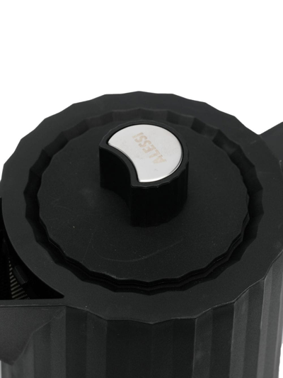 Alessi Plissé-effect Eletric Kettle In Black