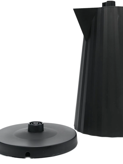 Alessi Plissé-effect Eletric Kettle In Black