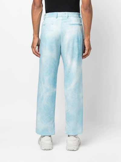 Msftsrep Tie-dye Effect Trousers In Blau