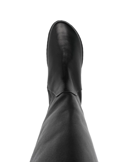 Shop Trippen Patrol Knee-length Boots In Schwarz