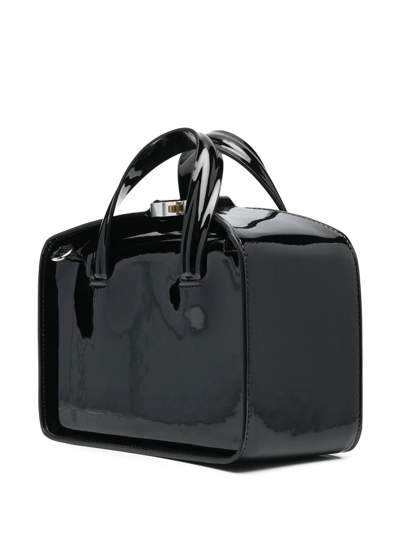 Shop Alyx Brie High-shine Tote Bag In Black