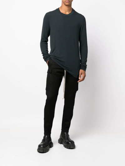 Shop Thom Krom Long-sleeve Modal T-shirt In Grün