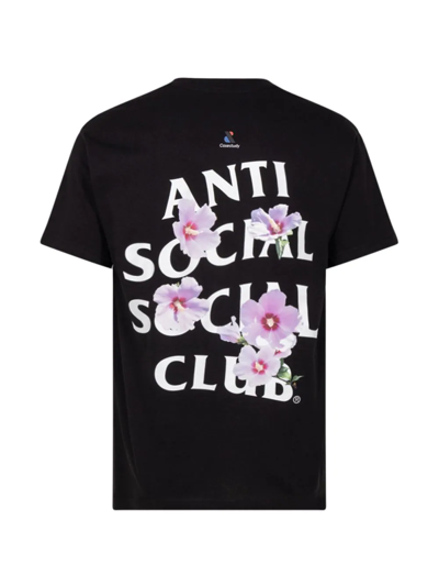 Shop Anti Social Social Club X Case Study Mugunghwa "black" Crew Neck T-shirt