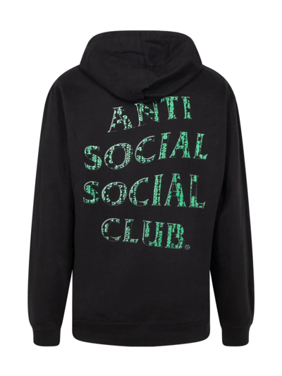 Shop Anti Social Social Club Glitch "black" Hoodie