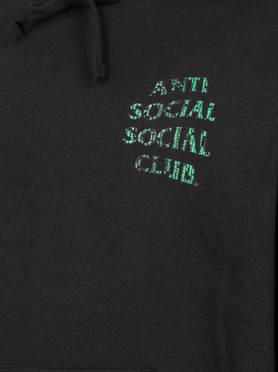 Shop Anti Social Social Club Glitch "black" Hoodie