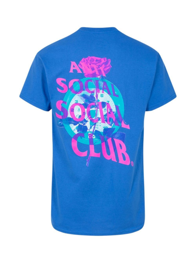 Shop Anti Social Social Club Out Of Time T-shirt In Blau