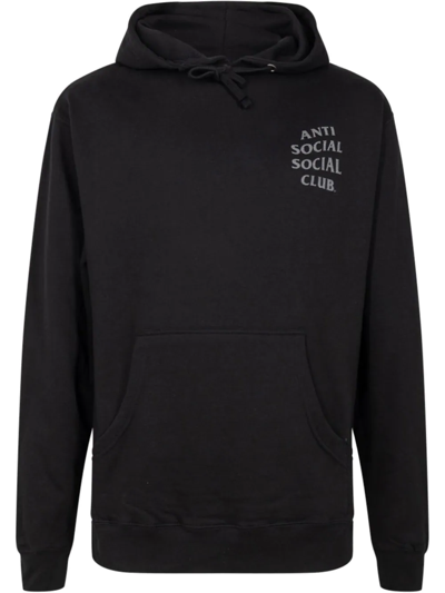 Shop Anti Social Social Club The Ghost Of You And Me "members Only" Hoodie In Black