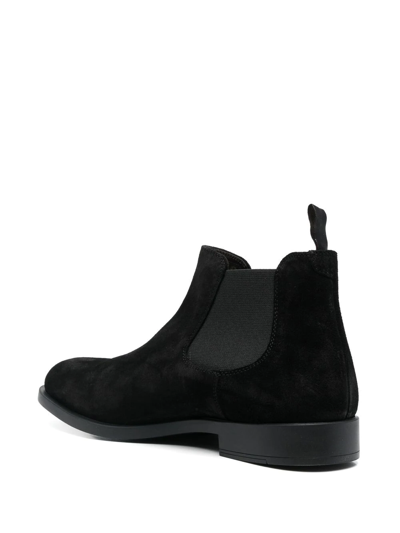 Shop Fratelli Rossetti Suede Chelsea Boots In Schwarz