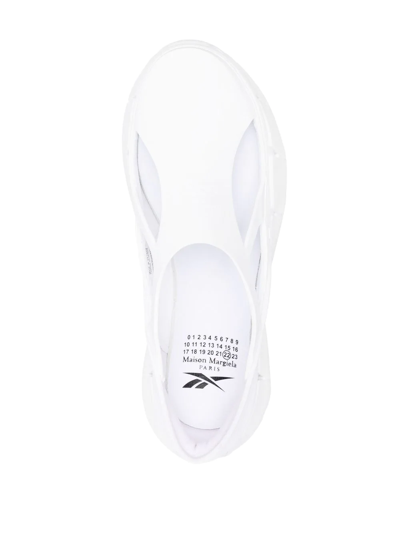 Shop Maison Margiela X Reebok Cut-out Slip-on Sneakers In White