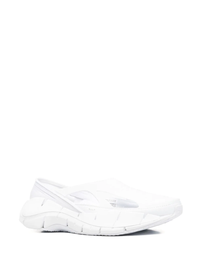 Shop Maison Margiela Cut-out Rigged Sneakers In Weiss