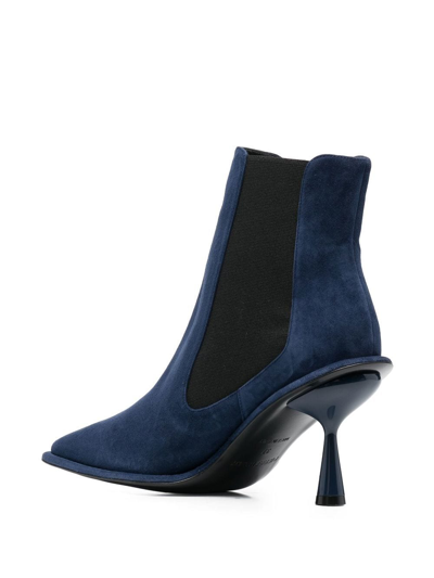 Pierre Hardy Elasticated Side-panel 90mm Boots In Blau