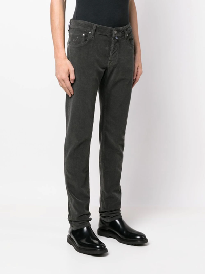 Jacob Cohen Stonewash Mid-rise Skinny Jeans In Grau