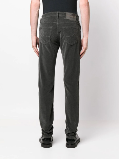 Jacob Cohen Stonewash Mid-rise Skinny Jeans In Grau