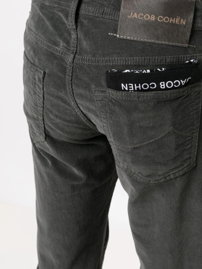 Jacob Cohen Stonewash Mid-rise Skinny Jeans In Grau