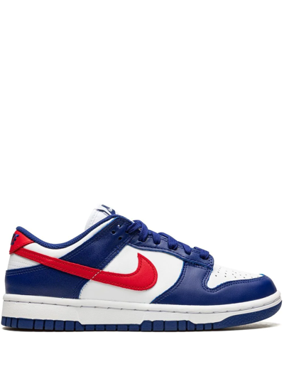 Shop Nike Dunk Low "usa" Sneakers In White