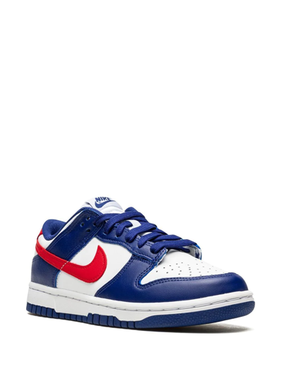 Shop Nike Dunk Low "usa" Sneakers In White