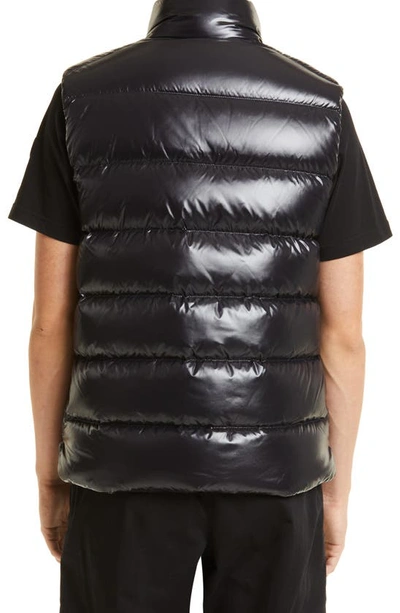 Shop Moncler Tibb Down Puffer Vest In Black