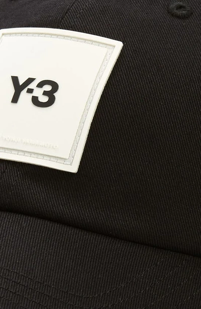 Shop Y-3 Logo Patch Logo Cap In Black