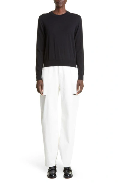 Maison Margiela White High-rise Distressed Jeans In White