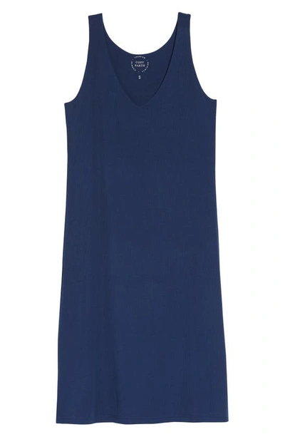 Shop Cozy Earth Rib Knit Nightgown In Navy