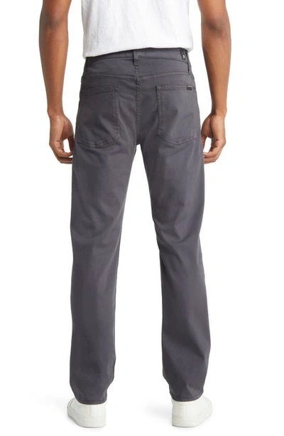 7 For All Mankind Slimmy Slim Fit Clean Pocket Performance Jeans In Gunmetal