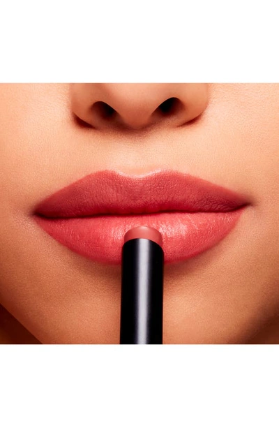 Mac Cosmetics Powder Kiss Velvet Blur Slim Lipstick In Brickthrough