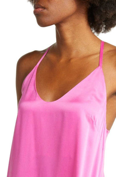 Shop Lunya Washable Silk Slipdress Nightgown In Caffeinated Pink