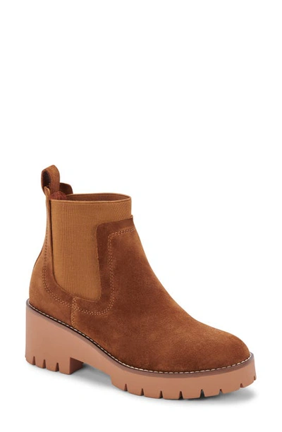 Shop Blondo Dyme Waterproof Chelsea Boot In Cognac Sue