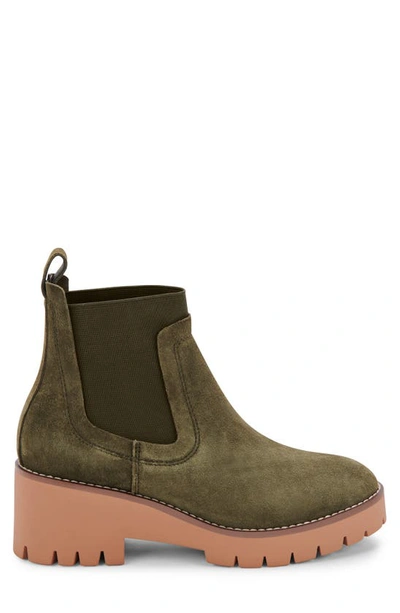 Blondo Dyme Waterproof Chelsea Boot In Olive