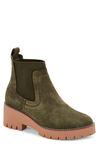 Blondo Dyme Waterproof Chelsea Boot In Olive