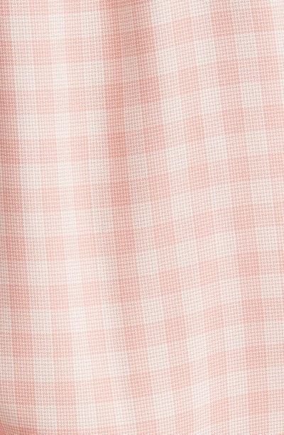 Shop Beachlunchlounge Ava Gingham Blouse In Pomegranate Red