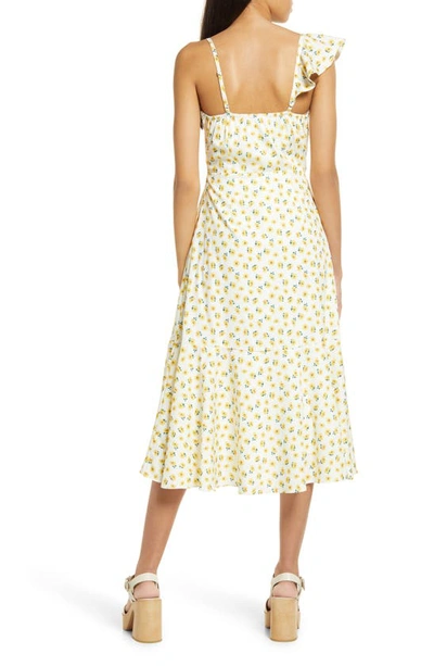 Shop Area Stars Bouquet Floral Print Sleeveless Dress In White