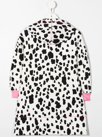 Chiara Ferragni Dalmatian Print Dress In White
