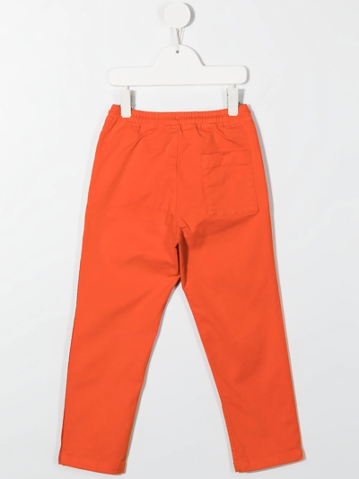 Shop Kenzo Sergé Logo-tape Track Pants In Orange