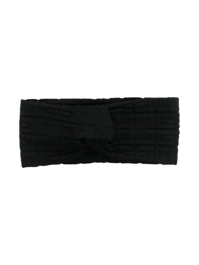 Shop Givenchy 4g Motif Head Band In Black