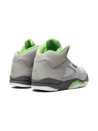 Shop Jordan Air  5 Retro "green Bean" Sneakers In Grey