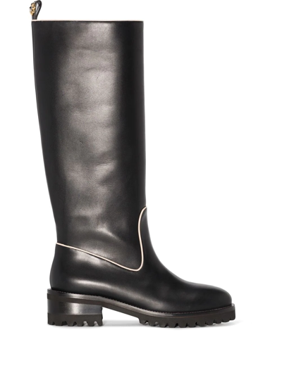 Shop Fabrizio Viti Farrah Knee-high Boots In Black