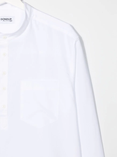 Shop Dondup Teen Cotton T-shirt In White