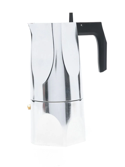 Shop Alessi Ossidiana 6 Cups Espresso Coffee Maker In Silver