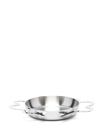 Shop Alessi Tegamino Egg Pan In Silver