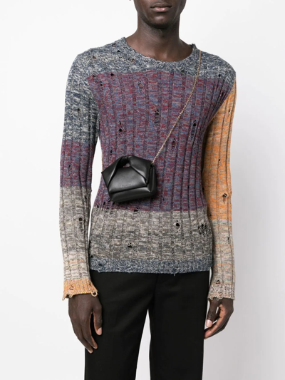 Jw Anderson Mini Twister Crossbody Bag In Black