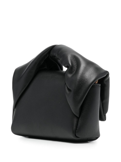 Shop Jw Anderson Mini Twister Crossbody Bag In Black