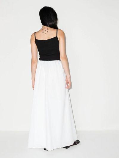 Shop Sir Mason Tie-waist Midi Skirt In White