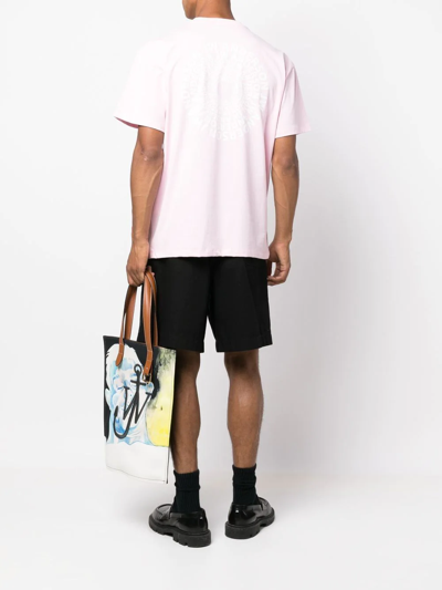 Shop Jw Anderson Cotton Crew-neck T-shirt In Pink